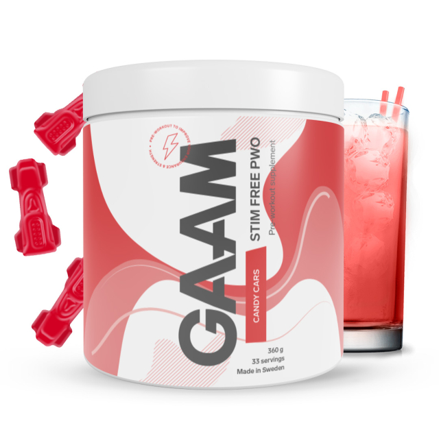 GAAM Stim Free PWO 360 g Candy Cars