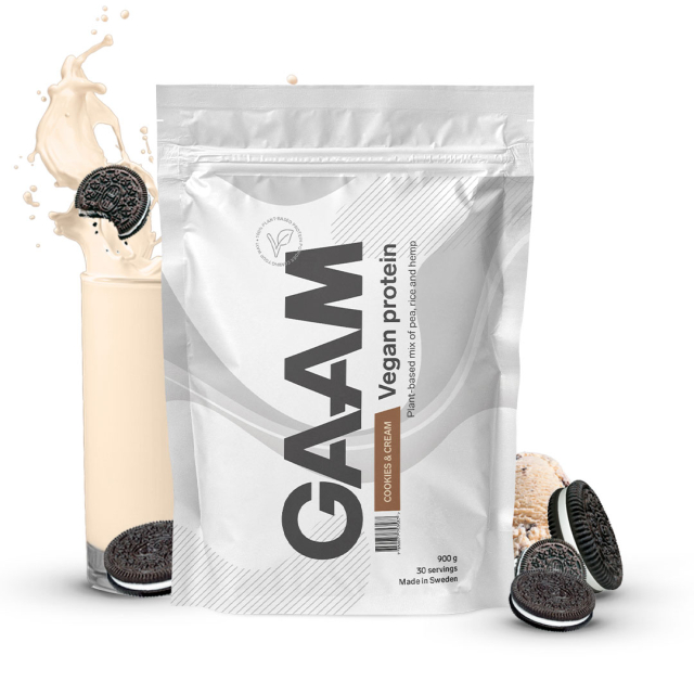 GAAM Vegan Protein 900 g Cookies & Cream
