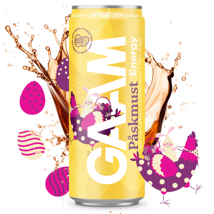GAAM Energy 330 ml Påskmust in the group Bars, Drinks & Snacks / Drinks at Gaamnutrition.com (Proteinbolaget i Sverige AB) (PB-6268-6)