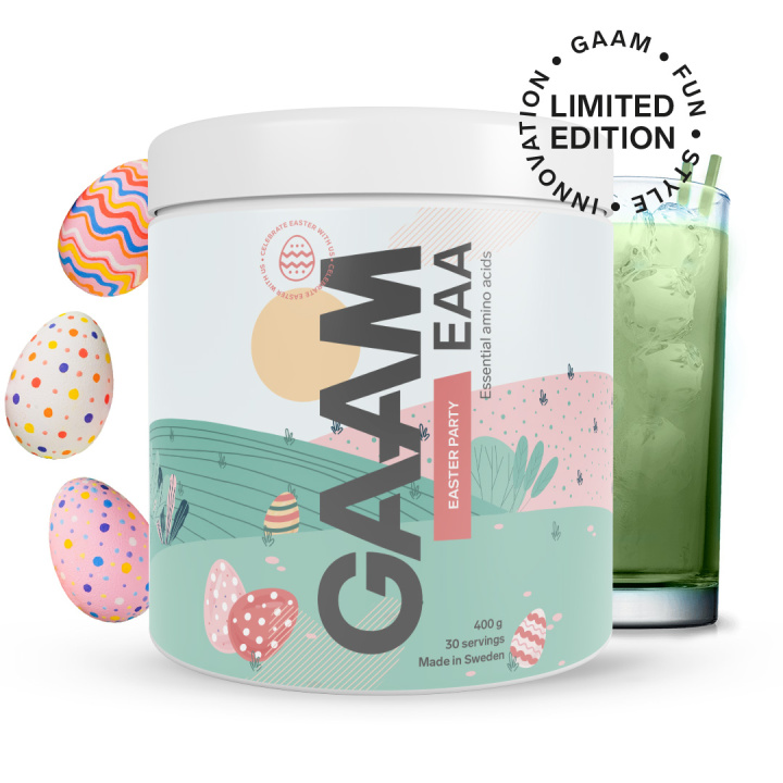GAAM EAA 400 g Easter Party in the group Nutrition / Amino Acids at Gaamnutrition.com (Proteinbolaget i Sverige AB) (PB-8747-6)
